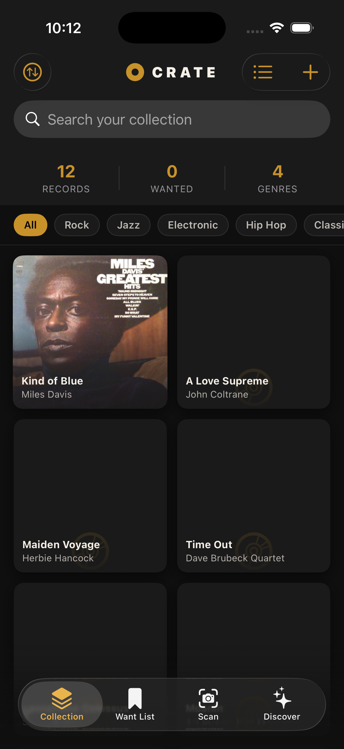 Crate collection view